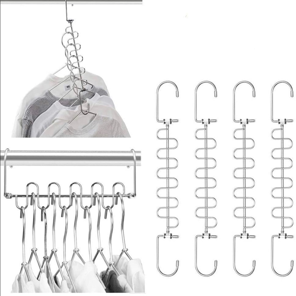 Meetu Space Saving Hangers (2 Boxes=Pack of 40 all together)